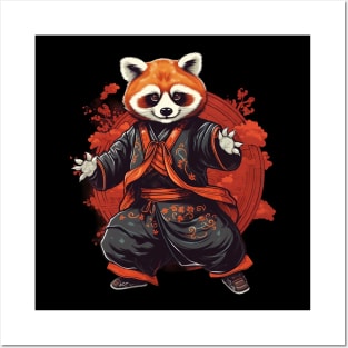 Kung Fu Master Red Panda Posters and Art